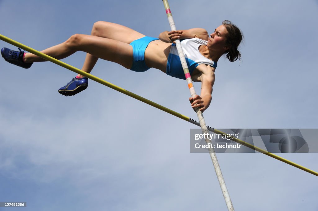 De saut à la perche action