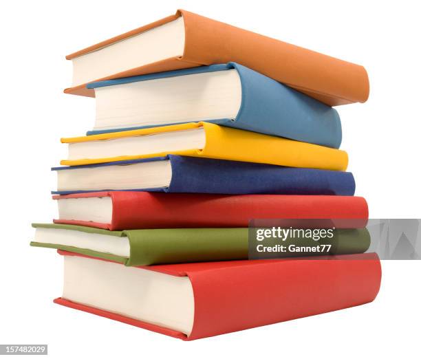 stapel bücher - schulbuch stock-fotos und bilder