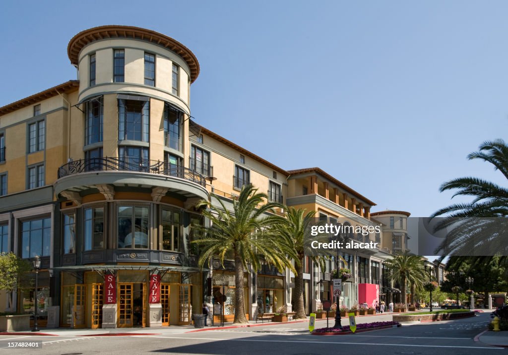 Santana Row distrito de compras de la ciudad de San José, California