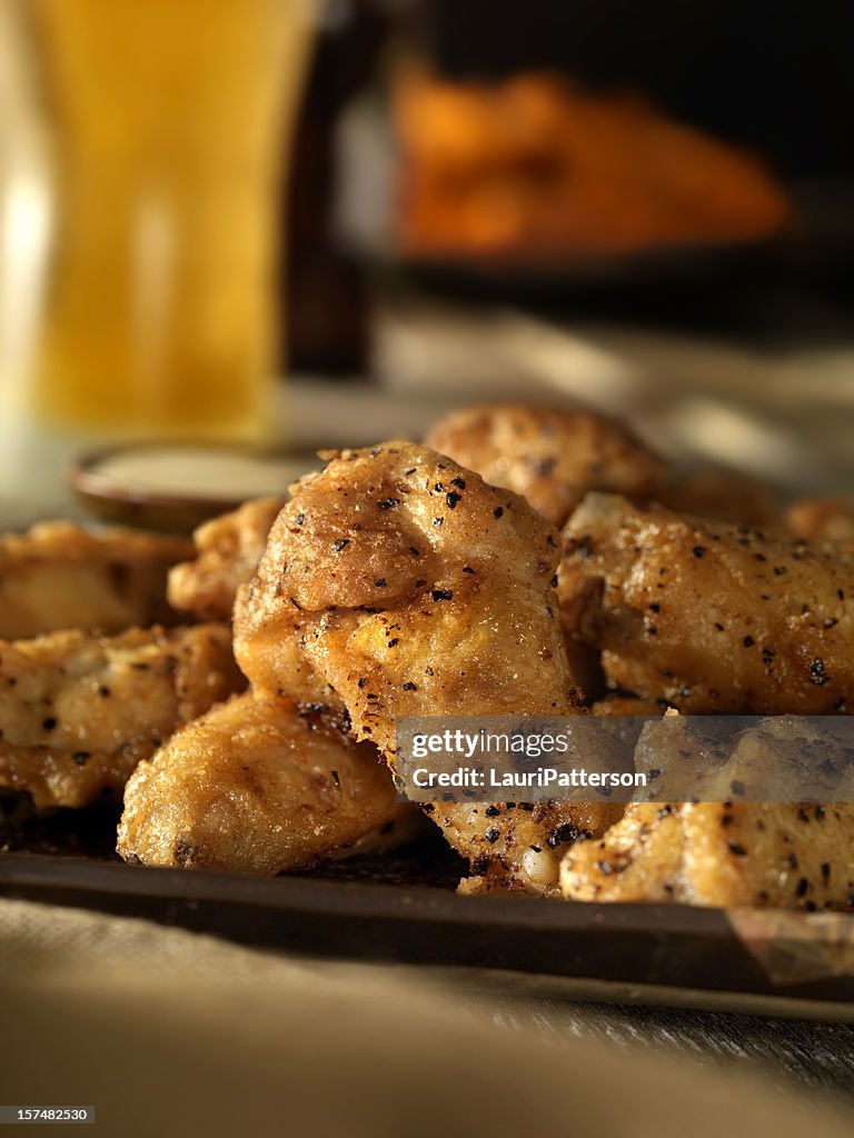Salt and Pepper Buffalo Wings