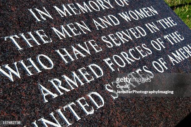 war memorial for the military and its fallen veterans - war memorial holiday stock pictures, royalty-free photos & images