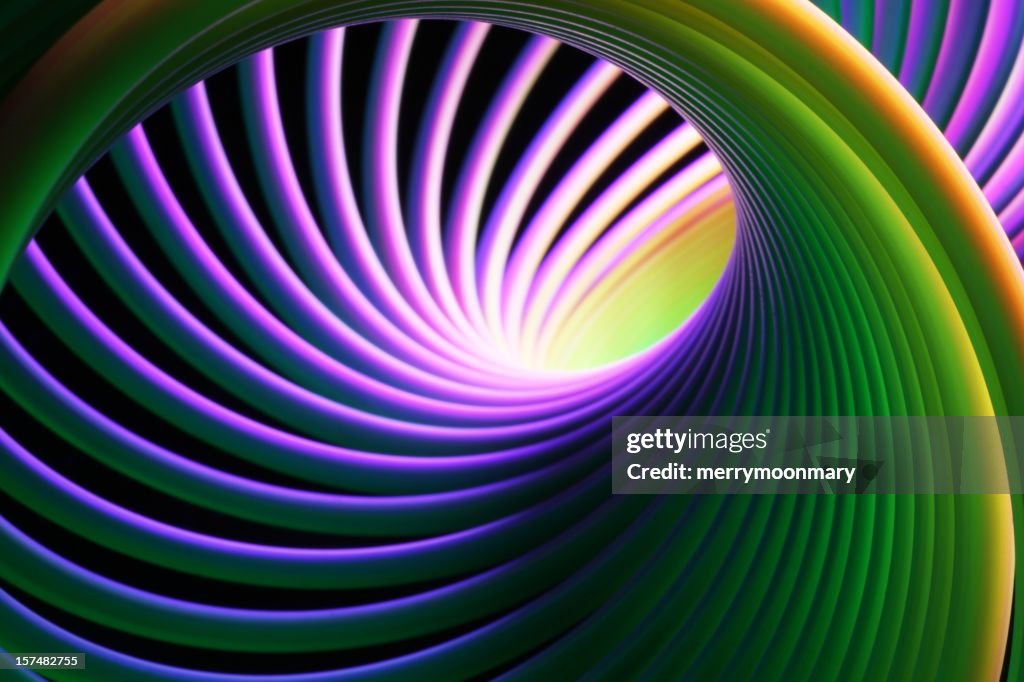 Neon Bright Spiral