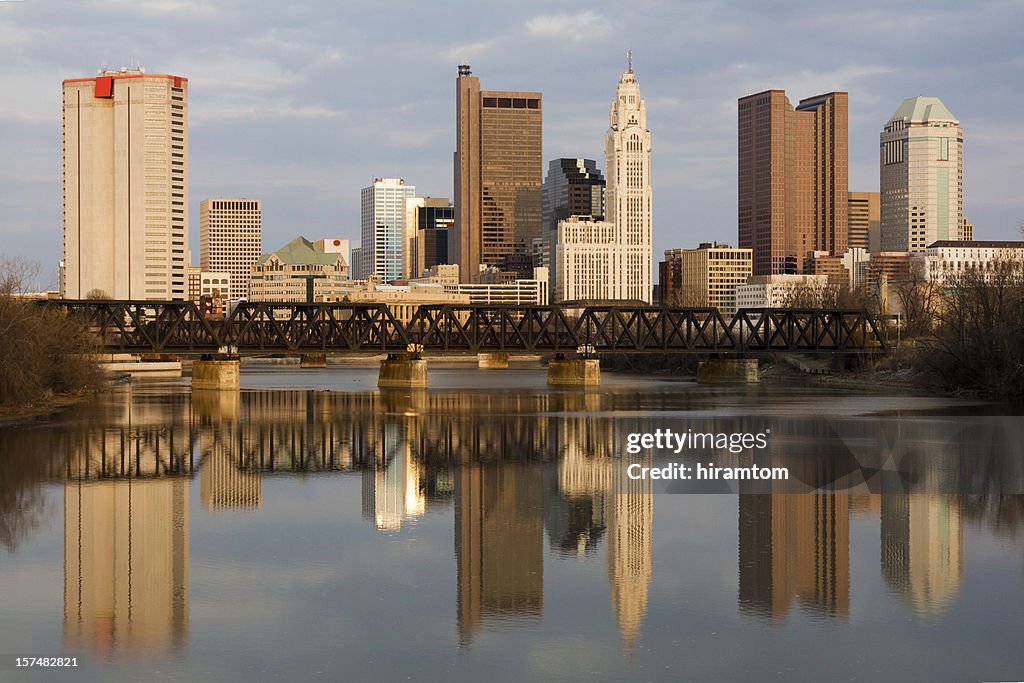 Columbus, Ohio Skyline in Early Spring