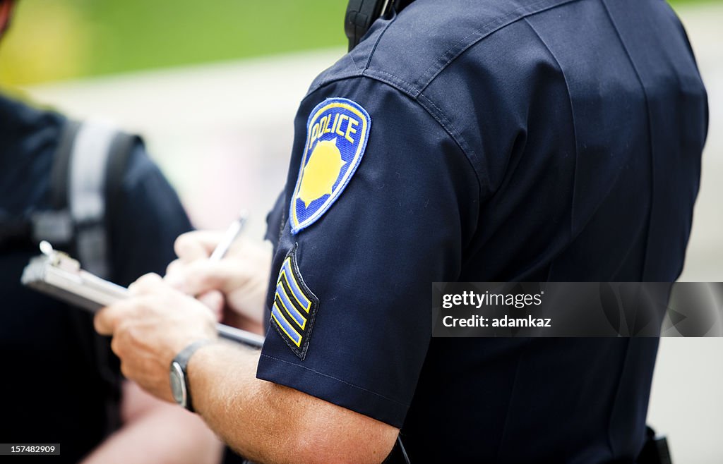 Police Writing Ticket