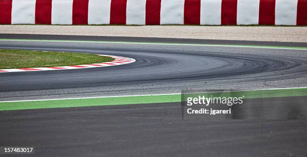 a motorsport racetrack road for sport - nascar stock pictures, royalty-free photos & images