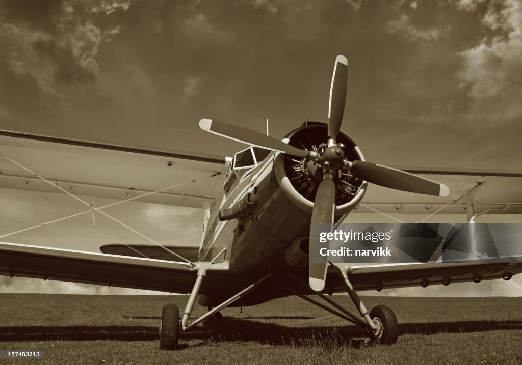 Old Vintage Biplane