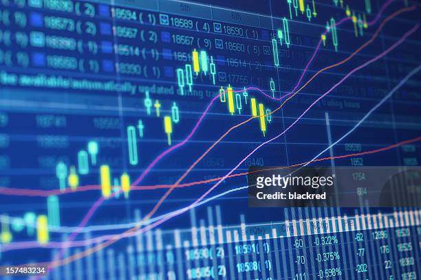 stock market data - stock market screen 個照片及圖片檔