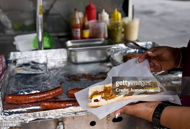 street のホットドッグ - hot dog stand ストックフォトと画像