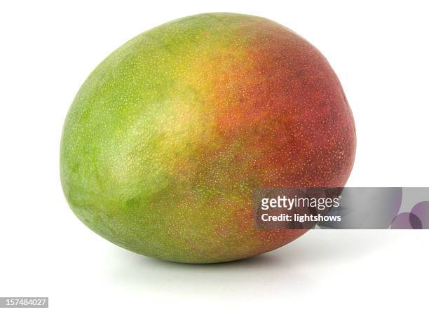 mango, isolated - raw mango stockfoto's en -beelden