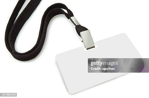 name tag - lanyard stockfoto's en -beelden