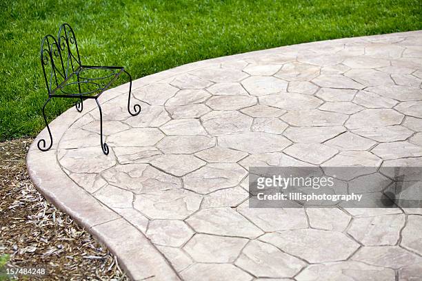 stamped concrete patio - patio 個照片及圖片檔