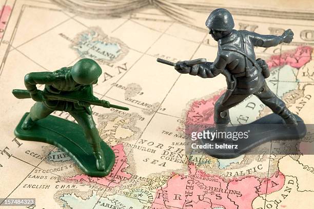 war in europe - toy soldier stock pictures, royalty-free photos & images