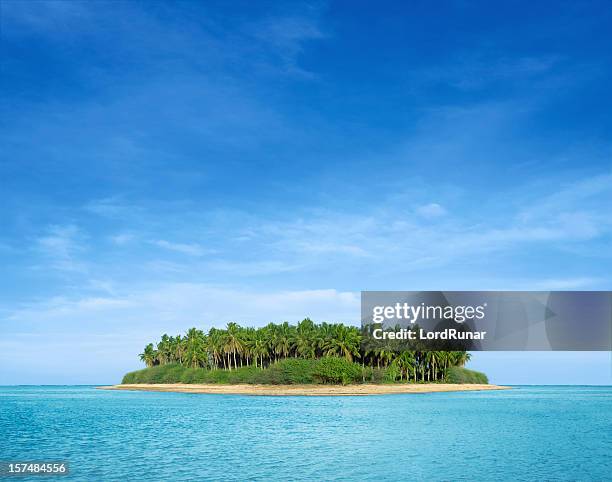isla tropical - isla desierta fotografías e imágenes de stock