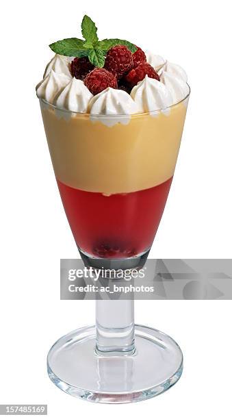 trifle(clipping path) - trifle stock pictures, royalty-free photos & images