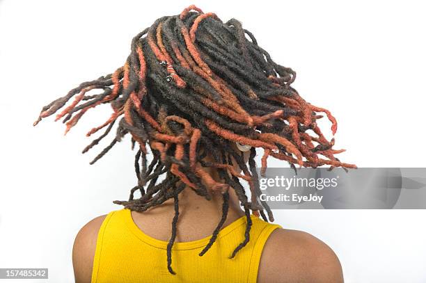 red dreads - dreadlocks stock pictures, royalty-free photos & images