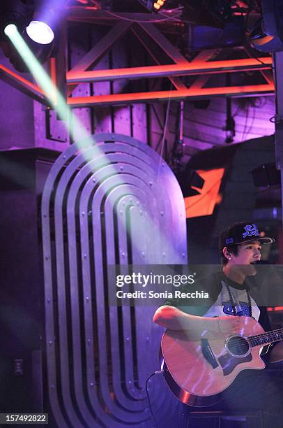 Austin Mahone On New.Music.Live at MuchMusic Headquarters on December 3, 2012 in Toronto, Canada.