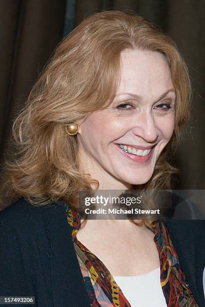 Actress Jan Maxwell attends the after party for the 25th anniversary celebrity stage reading of "Steel Magnolias" at Veranda on December 3, 2012 in...