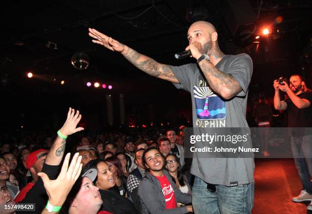 Joe Budden performs at BB King on December 3, 2012 in New York City.
