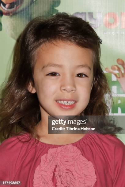 Aubrey Anderson Emmons attends the Delhi Safari Los Angeles premiere at Pacific Theatre at The Grove on December 3, 2012 in Los Angeles, California.