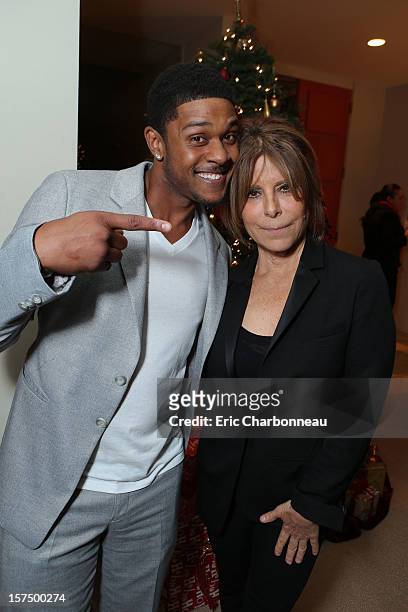 Pooch Hall and Ann Biderman at Showtime 7th Annual Holiday Soiree on December 3, 2012 in Beverly Hills, California.