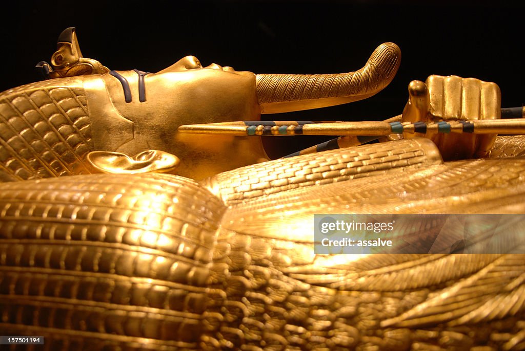 King Tut's golden tomb in Egypt