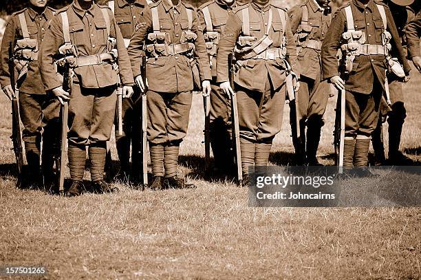 troops. - world war one soldier stock pictures, royalty-free photos & images