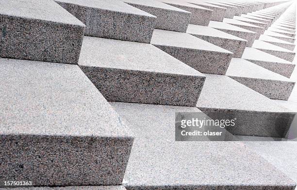 infinite stairway, sideways into bright light - concrete architecture stock pictures, royalty-free photos & images