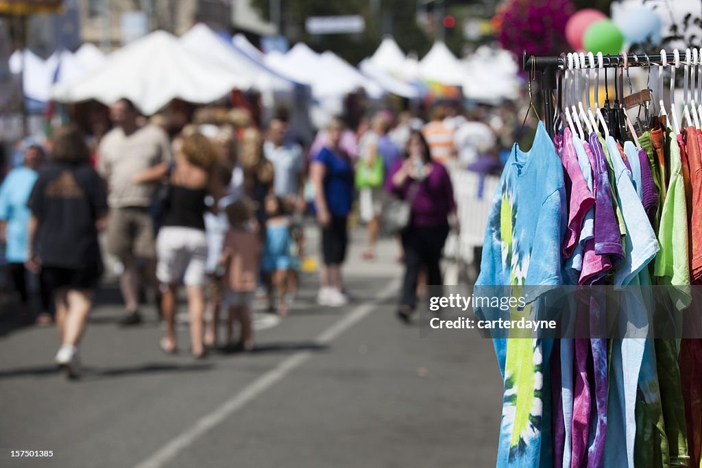 Street Fair or Festival, Summer Fun at an outdoor carnival