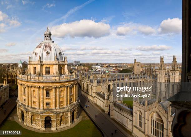 oxford skyline and radcliffe camera - oxford england stock pictures, royalty-free photos & images