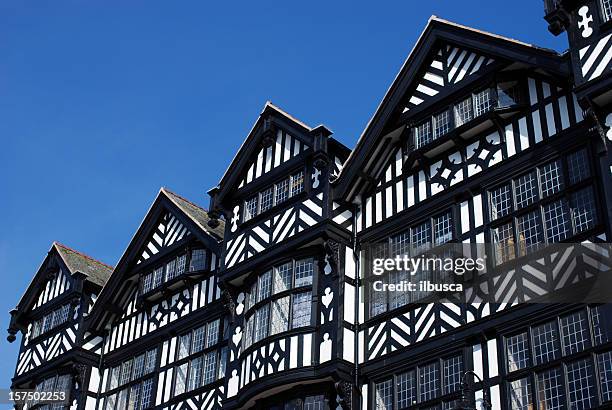 chester architecture - cheshire england stock pictures, royalty-free photos & images