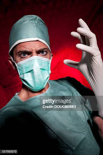 scary doctor - evil doctor stock pictures, royalty-free photos & images