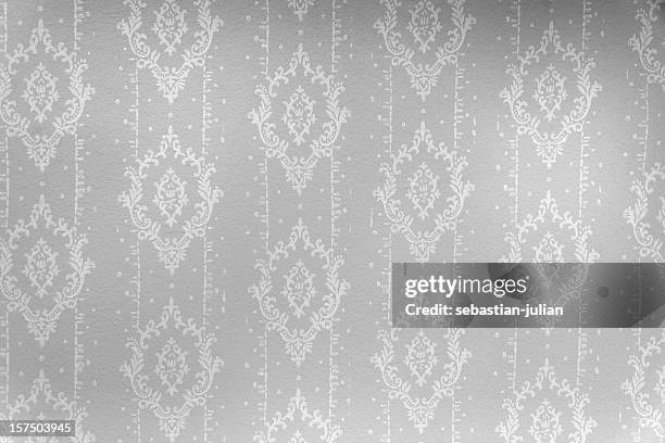 papel de parede preto e branco com ornamentos - victorian backgrounds imagens e fotografias de stock