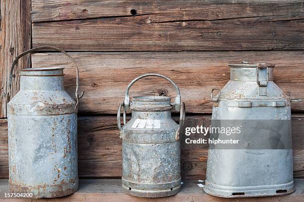 traditional milk canister - milk jug stock pictures, royalty-free photos & images