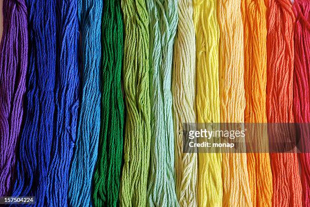 embroidery yarn - embroidery stock pictures, royalty-free photos & images