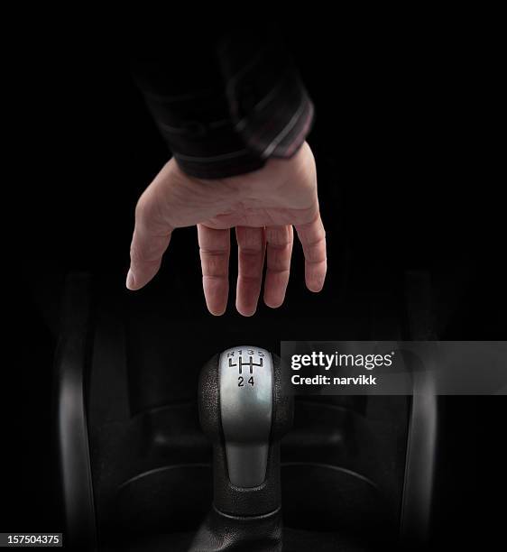 hand ready to gear up - gearstick stock pictures, royalty-free photos & images