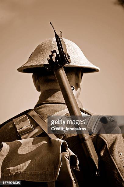 ww1 british soldier. - world war i stock pictures, royalty-free photos & images