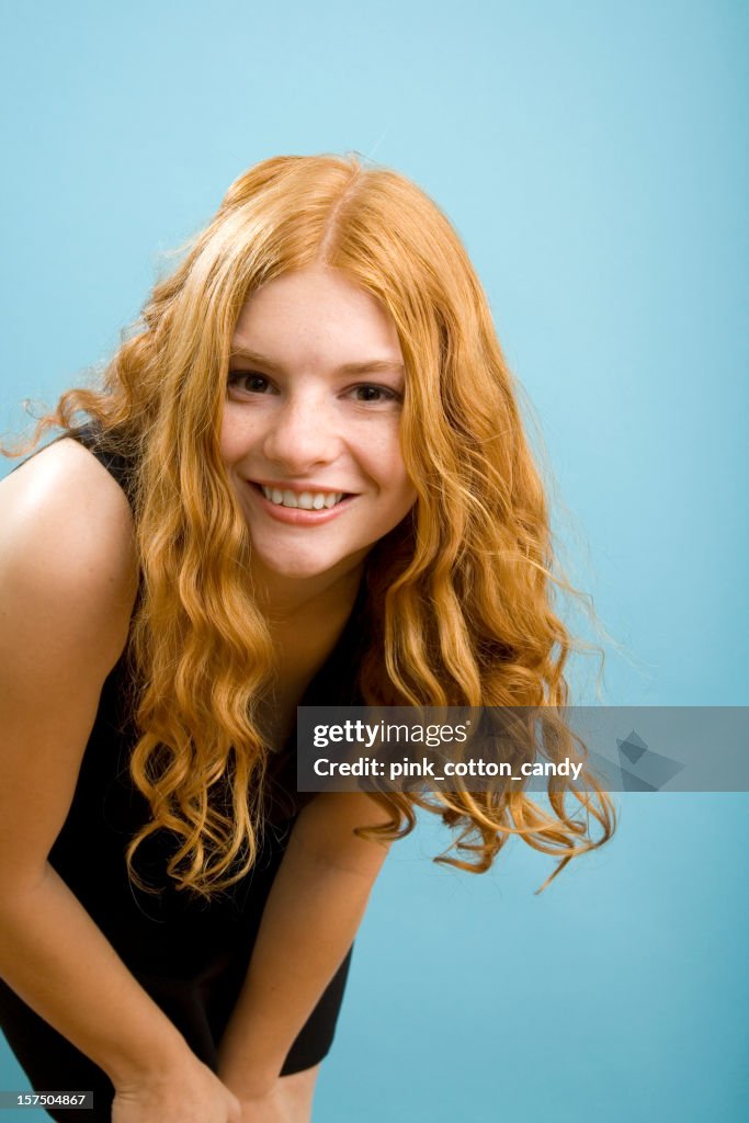 Cute Teenage Girl Standing