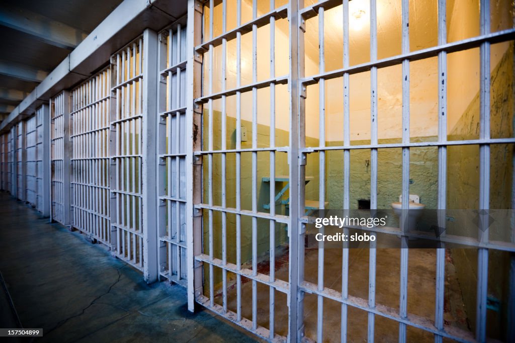 Row of Prison Cells