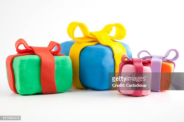 presents - child's play clay stock pictures, royalty-free photos & images