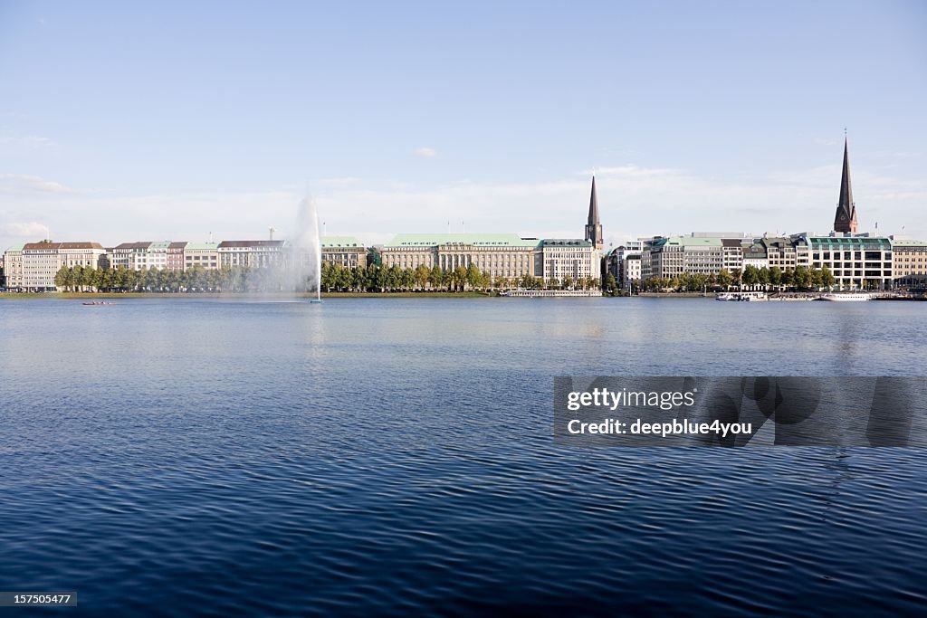 Alster lake hamburg, germany