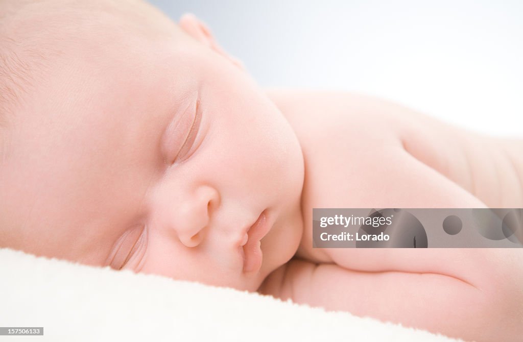 Close up of sleeping baby