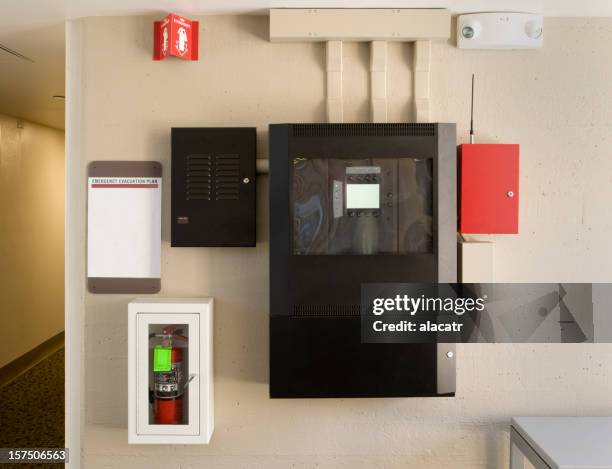 fire control system - fire sprinkler stock pictures, royalty-free photos & images