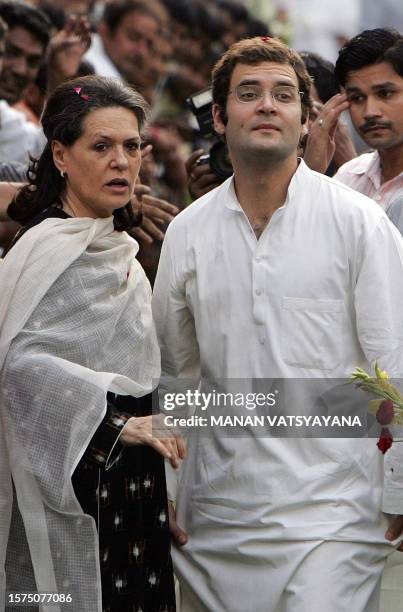 Rahul Gandhi , the newly appointed General Secretary of the All India Congress Committee and son of Congress Party President Sonia Gandhi poses for...