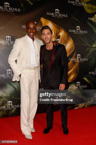 Bruce Darnell and Marcel Remus during the Remus Lifestyle Night on August 3, 2023 in Palma de Mallorca, Spain.