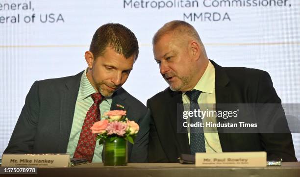 Michael Hankey, Consul General, Consulate General of USA; Paul Rowley, Executive Vice President, De Beers - Global Sightholder Sales; C K...