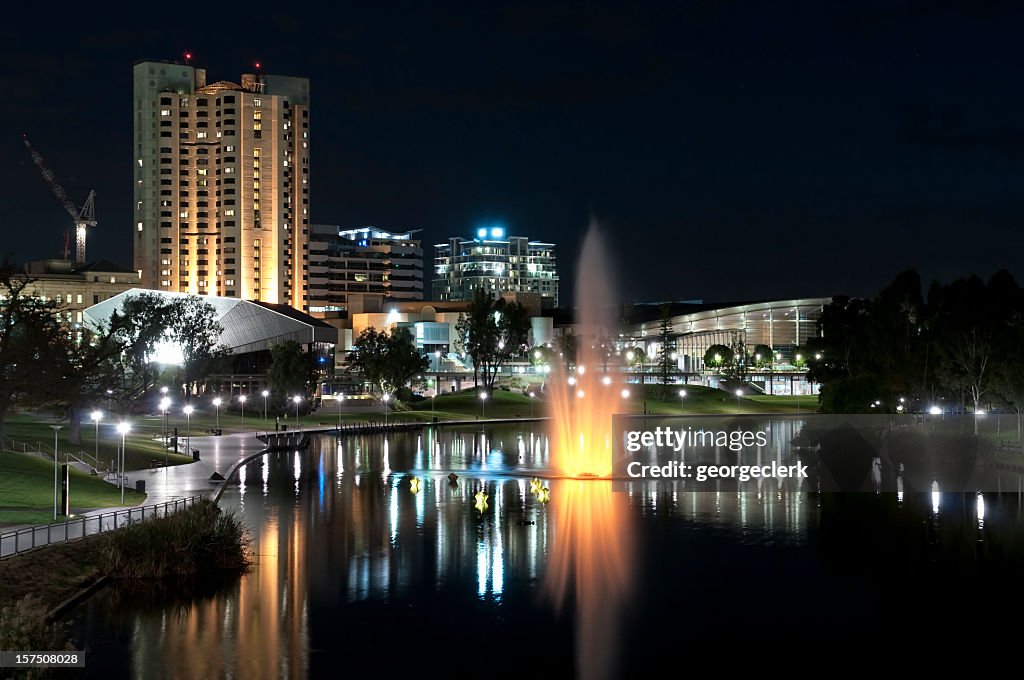 Adelaide Waterfront at Night