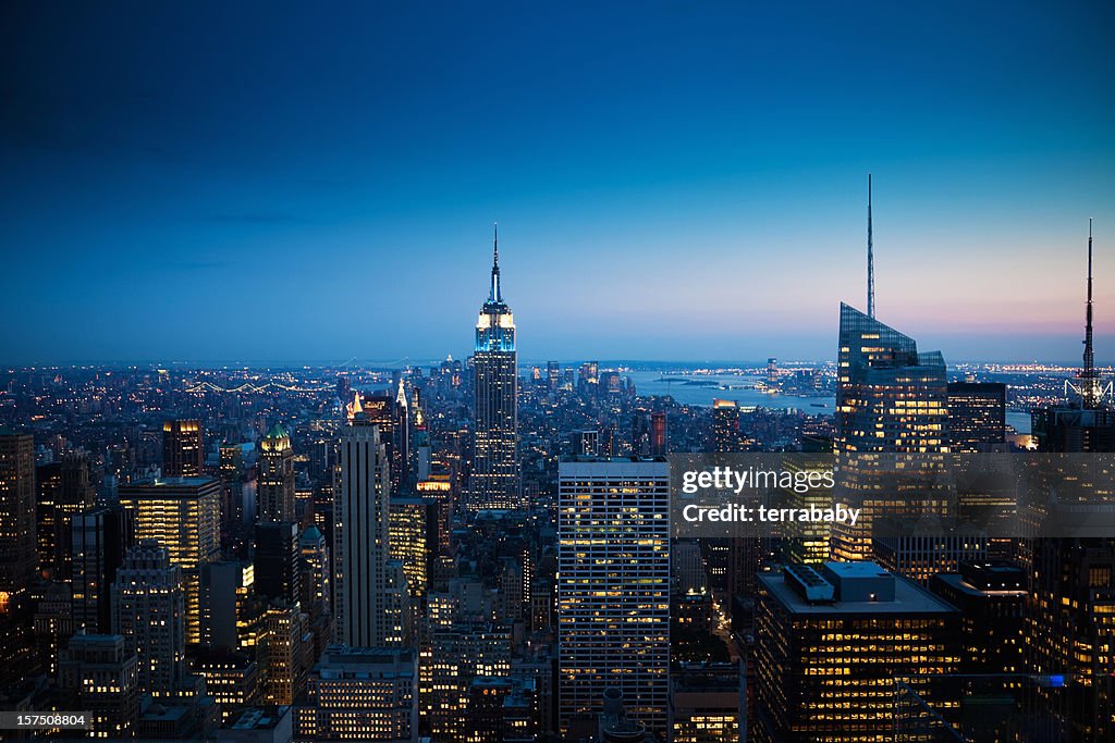 Manhattan al tramonto, New York City
