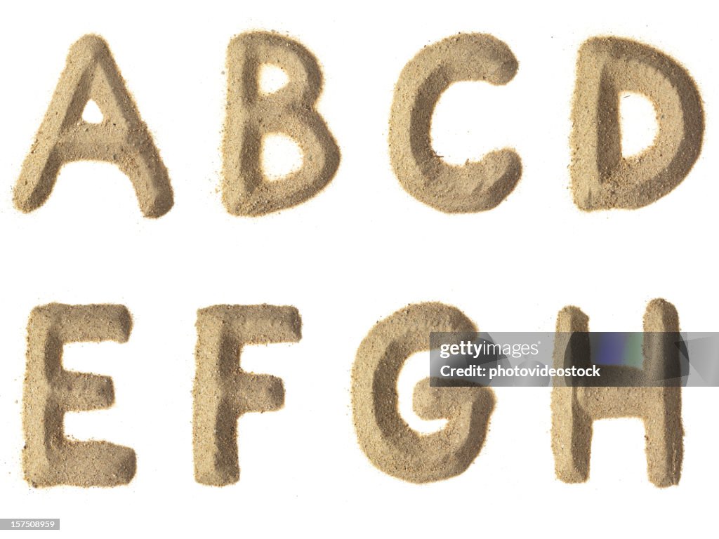 Sand Alphabet XXXL