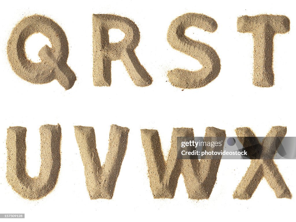 Sand Alphabet XXXL