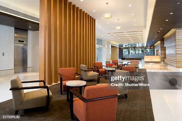 building lobby - lobby stock pictures, royalty-free photos & images